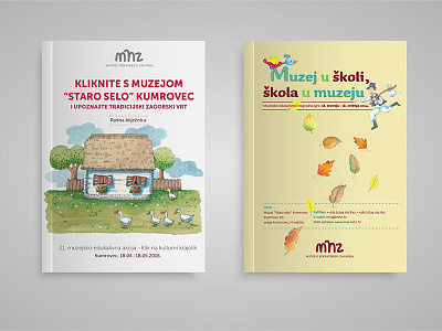 Museums of Hrvatsko Zagorje - children workshop cover design designer graphic graphicdesigner layout leaflet typography