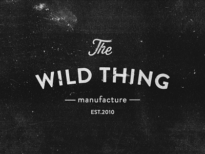 Wild Thing lettering logo logotype type typography