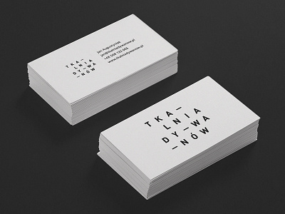 Business cards - Tkalnia