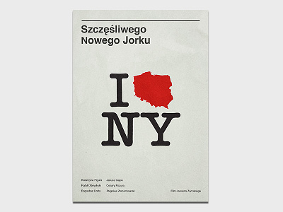 NY poland swiss typography