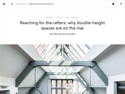 The Spaces clean layout minimal web design website white