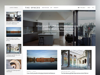 The Spaces - homepage