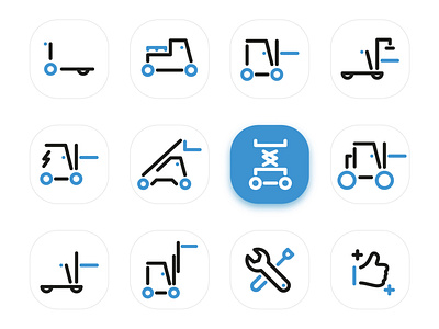 Icons pack creation for Manutention app branding design graphic design icon illustration ui