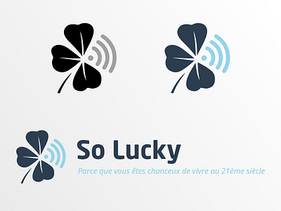 So Lucky's logotype logotype lucky so