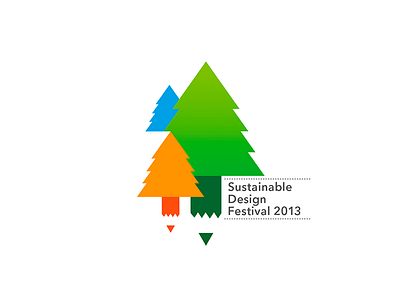 Sustainable Design Festival Logo brand ecology environment event festival green identity illustrator logo sustainable trees