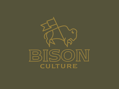 Bison Culture bison bold brand explore icon identity illustration logo masculine monoline outline rugged