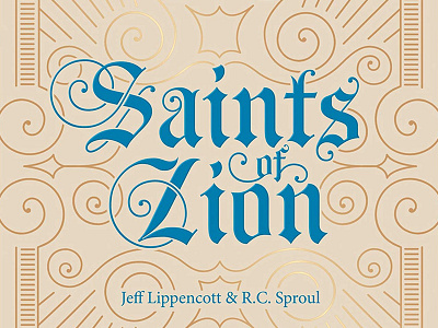 Saints of Zion cd cover cd package christian classical elegant gold foil gospel music ornate pattern typography