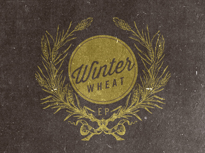 Winter Wheat album beer black cd cover classic gold logo music wheat