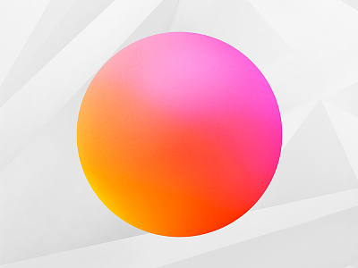 Circle art circle gradient minimal pink polygon primitive render simple sphere warm white
