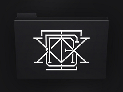 Personal Folder folder icon logo mac monogram psd