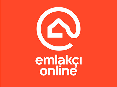 emlakçı online logo branding design estate icon illustration logo minimal online realestate socialmedia vector