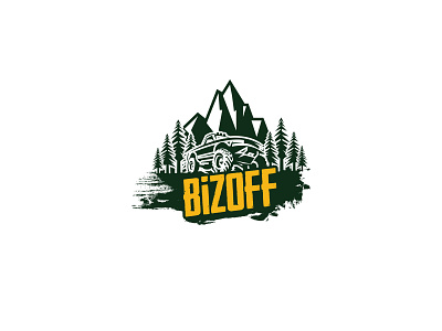 Off Road Club Logo adventure art artist brand branding camping design icon illustration jeep logo mountain nature offroad road trees vector