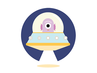 Alien alien character cute flat design illustration illustrator space