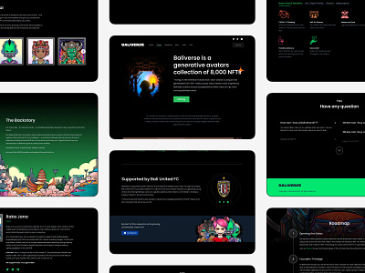 Baliverse NFT bali figma ui web design