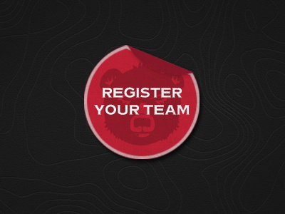 Lost Canyon Games 'Register Your Team' button bear button icon outdoor register responsive sports topo topography