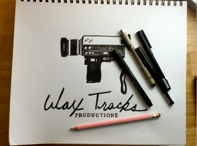 Wax Tracks Collaboration branding camera design hand lettering lettering logo pen script super 8 typography video videography wordmark