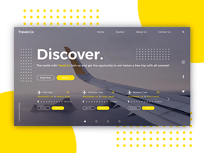 Travel.Co Home Page Concept