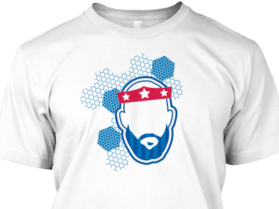 One Nation. One Beard. screenprint t shirt tim howard tshirt us soccer world cup