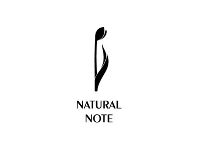 Natural Note cosmetic flower logo music nature note tulips