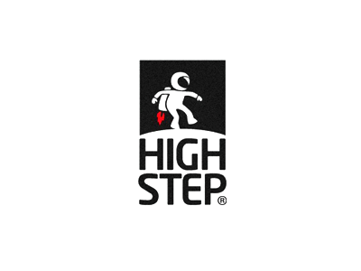 Highstep advertising agency branding logo space spaceman step