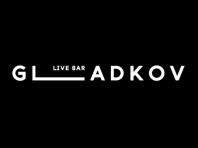 Gladkov bar branding logo music restaurant