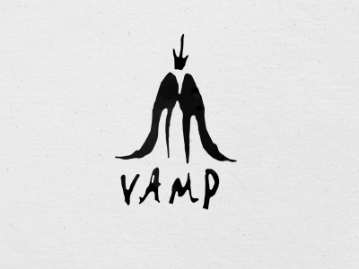 Vamp branding fashion logo shoes vampire