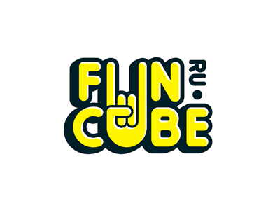 Fun Cube art board branding comics games logo shop