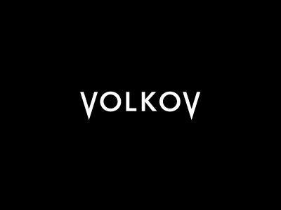 Volkov branding logo wolf