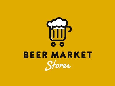 Beer Market beer branding logo market stores