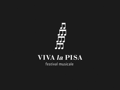 Viva la Pisa branding festival logo music pisa