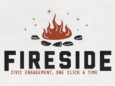 Fireside Mensch campfire fireside fireside apps liberator logo mark mensch