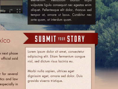 Submit Your Story design duke futura lost type politics typekit upstream website