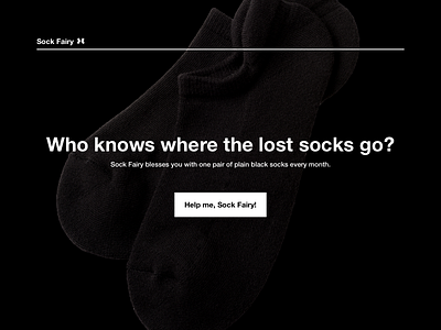 Sock Fairy dark sock subscription