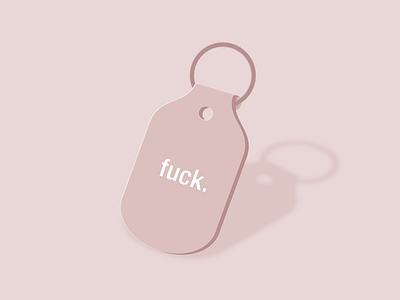 Fucking Keychains dusty rose illustration product