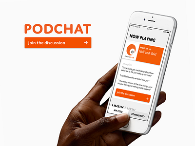 Podchat chat messaging podcast