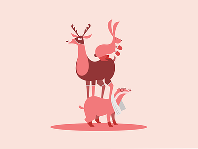 Social Valley Collection - "Luchadores" animals animation box brand branding character characterdesign colors deer illustration illustrator logo lucha libre luchador pets rabbit vector