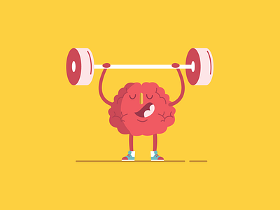 Healthy brain, Happy life. animation animations brain brand branding character character design colors design health illustration vector