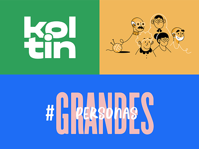Koltin animation brand branding character colors design elder elderly illustration logo ui vector