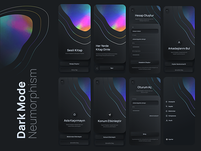 Audiobook App - Neumorphism style app audiobook book bookshelf clean design illustration neumorphism typography ui ux