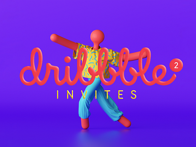 2 Dribbble Invitations