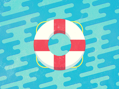 Then there were none. flat float help illustration lifesaver pool water
