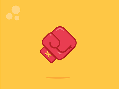 Boxing Glove boxing fight flat glove icon illustration punch simple