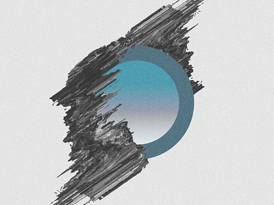 Move your mountains. circle distortion geomentry illustration