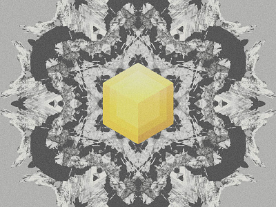 Ice crystals. hexagon kaleidoscope reflection snowflake symmetrical