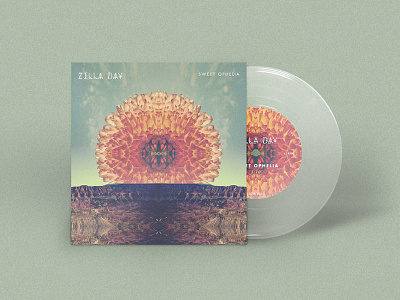 Zella Day / Sweet Ophelia album art floral grand canyon illustration music psychedelic record vinyl zella day