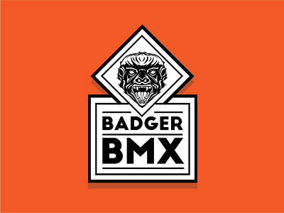 Badger BMX Sticker v1 badge bmx branding decal graphicart graphicdesign illustration logo logodesign sticker streetwear