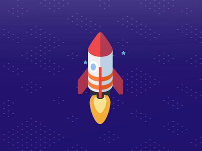 Isometric - Rocket 3d after effects animated animation icon icon set isometric launch loop marketing rocket space template
