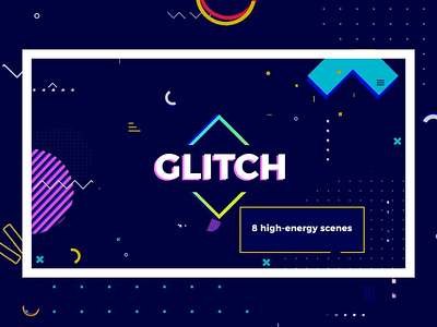 Glitch template abstract adobe ae cool distortion effect energetic energy geometric glitch glitch effect marketing technology techy template
