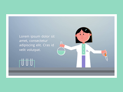 Professional - Chemistry experiment 2d character 2danimation character character design character loop chemist chemistry design experiment lab laboratory loop science template