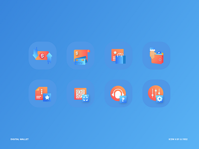 Iconpack app clean flat icon illustration indonesia payment ui uiux